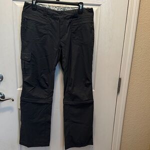 REI Women's Gray Casual Pants Zip off legs for Shorts cargo/zip pockets Size 10P